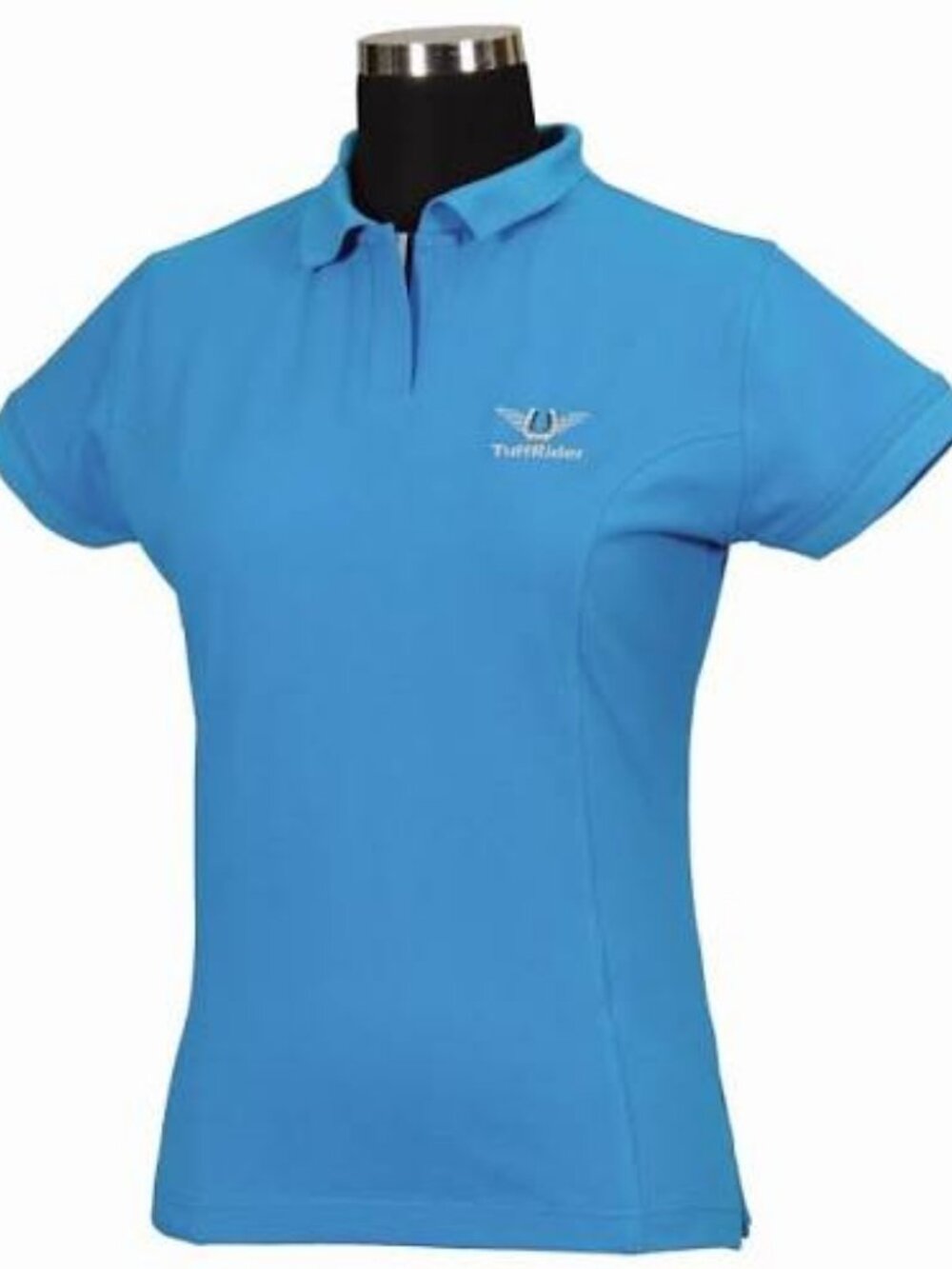 TuffRider  Kids' Polo Sport Shirt - Ocean Blue  Kids Size  Medium   New With Tag